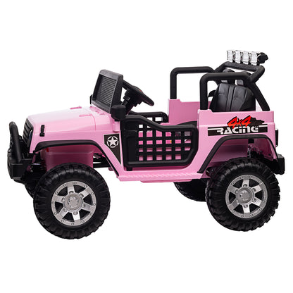 STORMWAVE 24V 2 Seater Ride On Toys with Remote Control, Kids Ride on Truck Car 400W Moter Power 4-Wheeler Suspension, 3 Speeds, Bluetooth Music, Rose Pink,Black,Pink,Army Green,Red-618